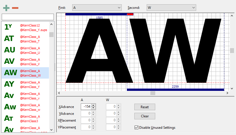 字偶距 Kerning