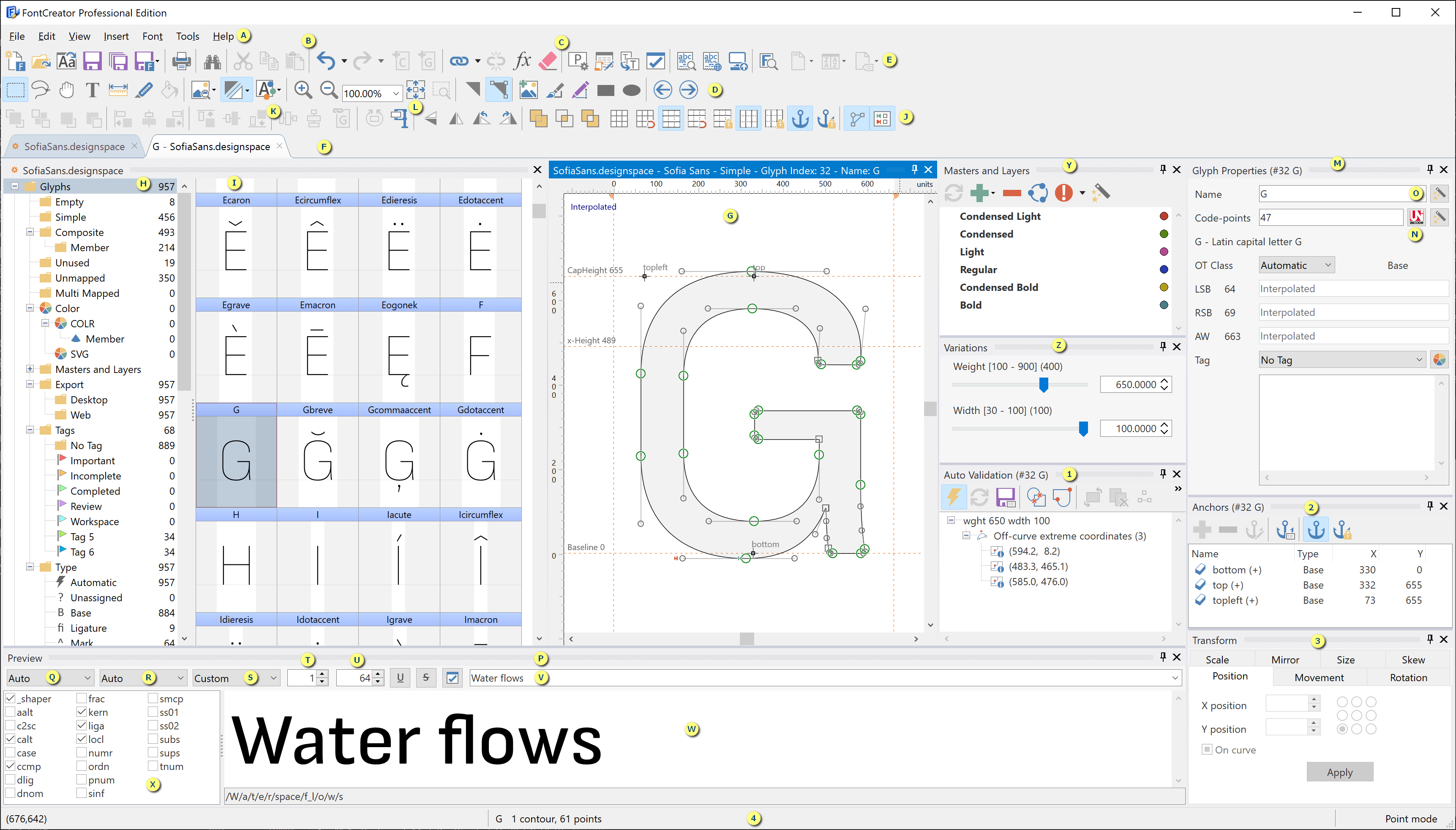 FontCreator 界面